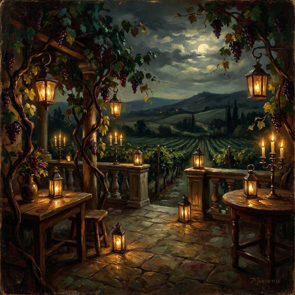 A painting of the venue