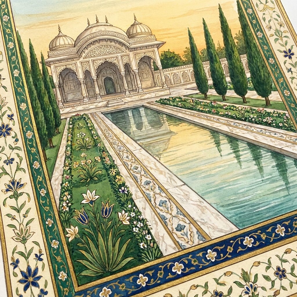 A painting of the venue